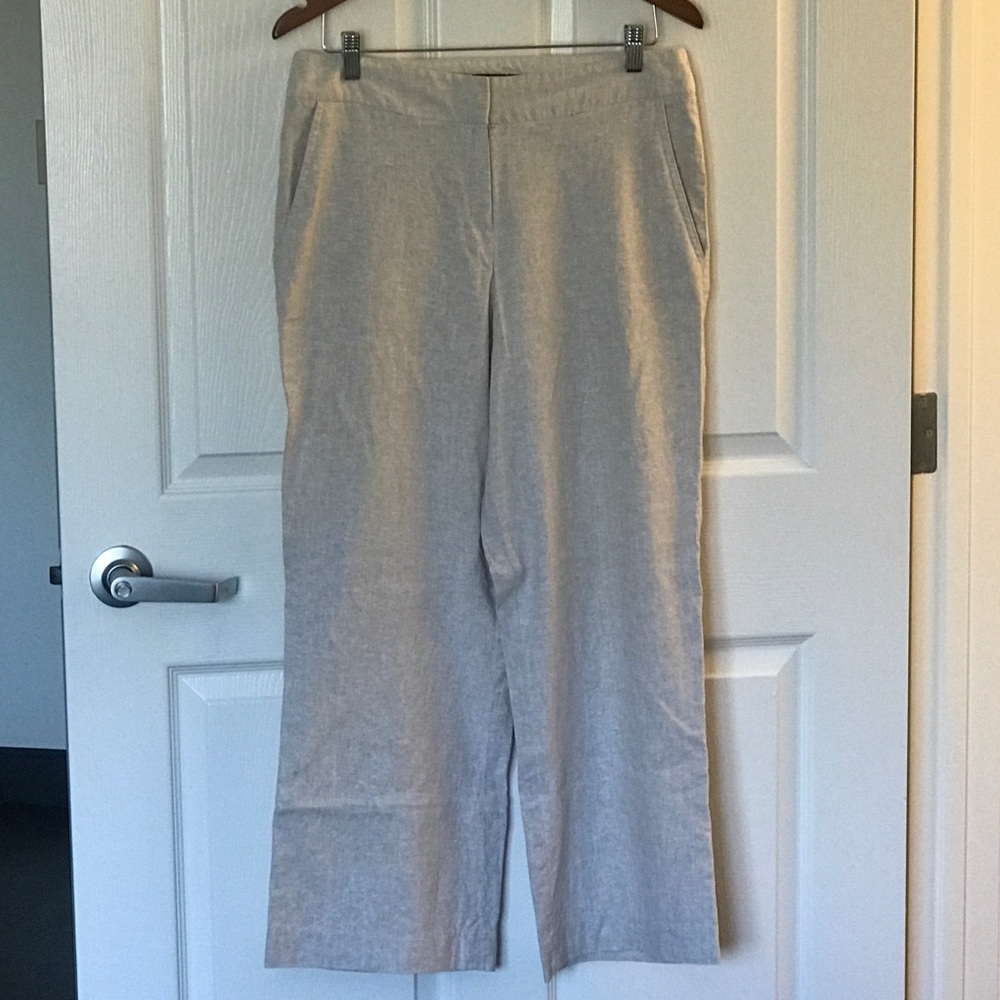 Willi Smith Tan Linen Pants with Pockets